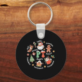 PT Fysiotherapie Santa Squad Kerst Fysiek Sleutelhanger (Voorkant)