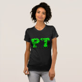 PT groene en zwarte stippen T-shirt (Voorkant volledig)