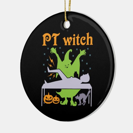 PT Heks Fysiotherapeut Halloween Keramisch Ornament (Links)