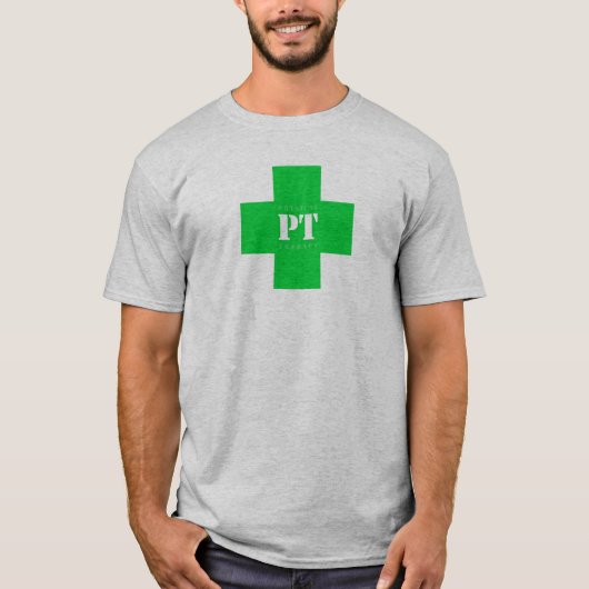PT kruis, groen T-shirt (Voorkant)