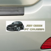 pt kruiser bumper sticker (Op auto)