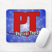 PT LOGO BIG REDP hysical Therapist Muismat (Met muis)