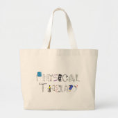 PT op het werk Grote Tote Bag (Voorkant)