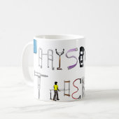 PT op het werk Koffiemok (Voorkant links)