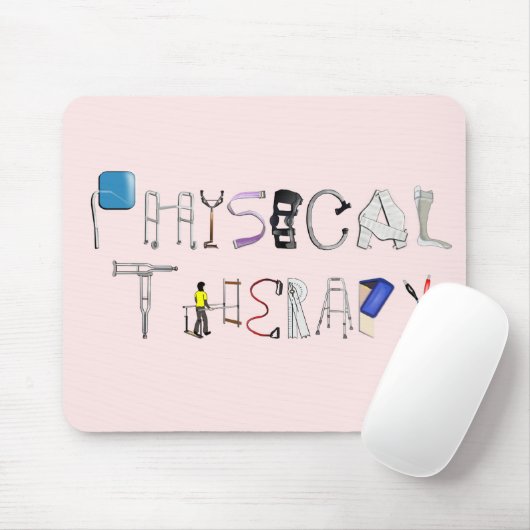 PT op het werk Muismat (Met muis)