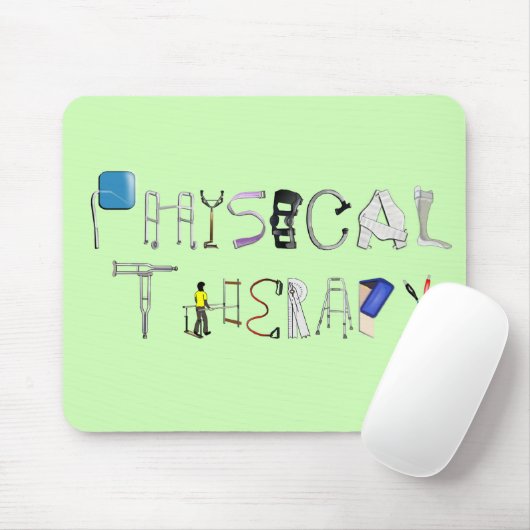 PT op het werk Muismat (Met muis)