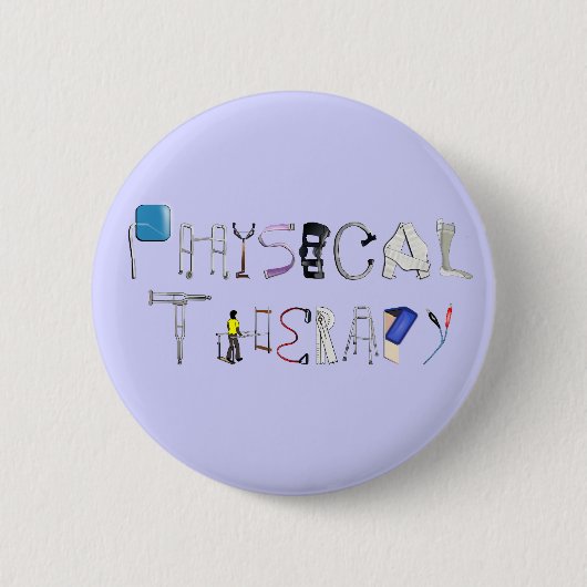 PT op het werk Ronde Button 5,7 Cm (Voorkant)