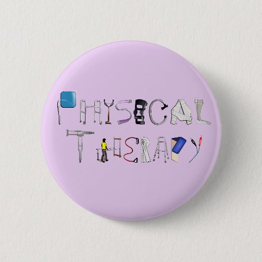 PT op het werk Ronde Button 5,7 Cm (Voorkant)