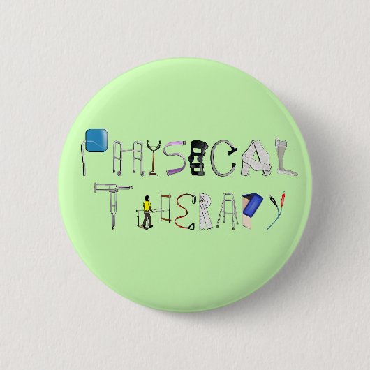 PT op het werk Ronde Button 5,7 Cm (Voorkant)