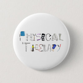 PT op het werk Ronde Button 5,7 Cm