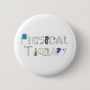 PT op het werk Ronde Button 5,7 Cm