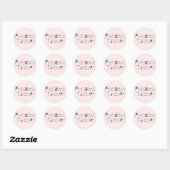 PT op het werk Ronde Sticker (Vel)
