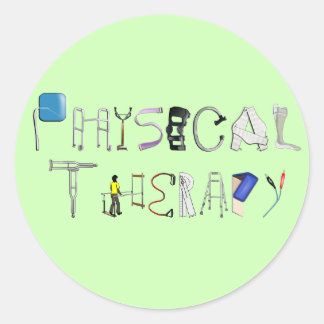 PT op het werk Ronde Sticker