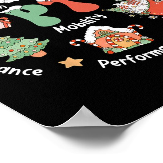 Pt Physical Therapy Santa Squad Christmas Physical Poster (Hoek)