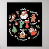 Pt Physical Therapy Santa Squad Christmas Physical Poster (Voorkant)