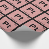 Pt - Platinum Chemistry Periodic Table Symbol Cadeaupapier (Hoek)