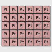 Pt - Platinum Chemistry Periodic Table Symbol Cadeaupapier (Vlak)