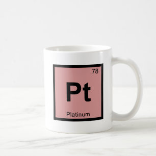 Pt - Platinum Chemistry Periodic Table Symbol Koffiemok