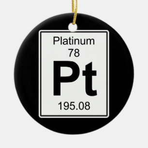 Pt - Platinum Keramisch Ornament