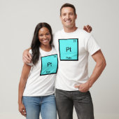 Pt - Plato Grappig Element Chemie Symbool T-Shirt (Unisex)