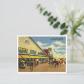 Pt Pleasant Beach Boardwalk jaren 1950 Briefkaart (Staand voorkant)