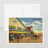 Pt Pleasant Beach Boardwalk jaren 1950 Briefkaart (Voorkant / Achterkant)