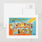 Pt Pleasant Beach New Jersey NJ  Briefkaart- Briefkaart (Voorkant / Achterkant)