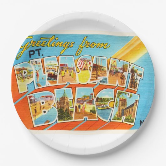 Pt Pleasant Beach New Jersey NJ  Briefkaart- Papieren Bordje (Voorkant)