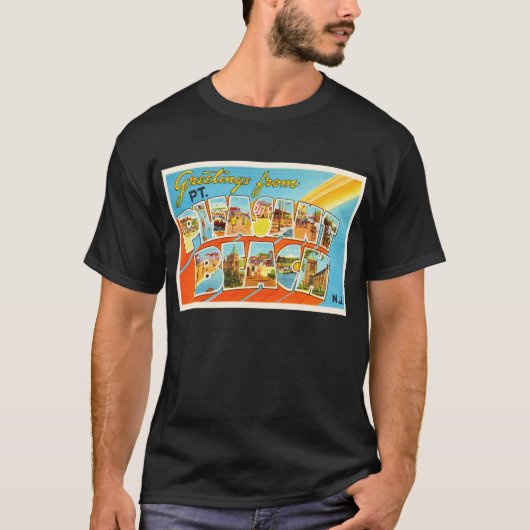 Pt Pleasant Beach New Jersey NJ  Briefkaart- T-shirt (Voorkant)