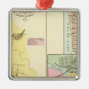 Pt Pleasant, West Virginia Metalen Ornament