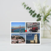 PT Portugal - Lissabon - Briefkaart (Staand voorkant)