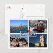 PT Portugal - Lissabon - Briefkaart (Voorkant / Achterkant)