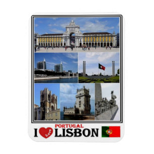 PT Portugal - Lissabon - I Love Mosaic - Magneet