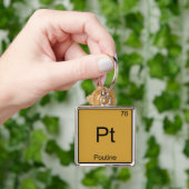Pt - Poutine Funny Chemistry Element Symbol T-shir Sleutelhanger (Hand)