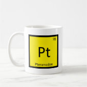 Pt - Pteranodon Dinosaur Periodic Table Symbol Koffiemok (Links)