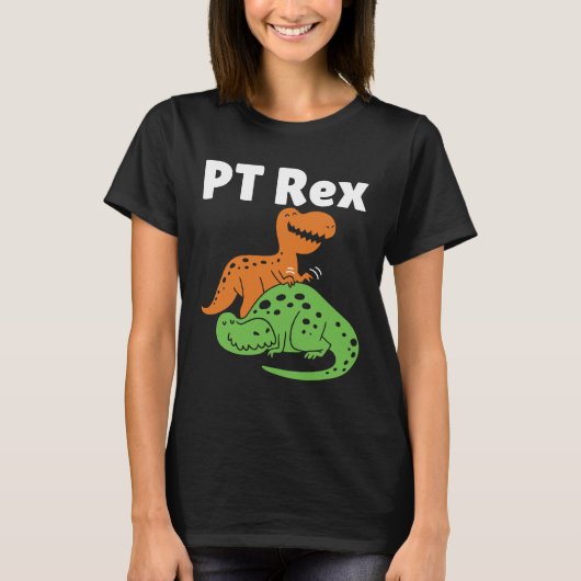 PT Rex Schattige fysiotherapeut T-shirt (Voorkant)