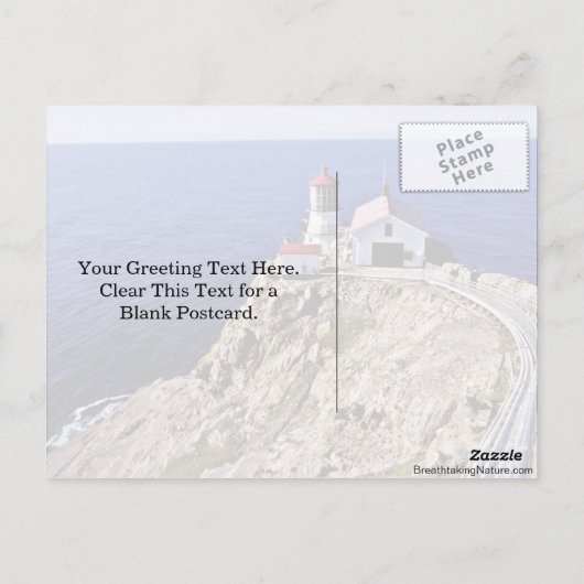 Pt. Reyes Lighthouse Briefkaart (Achterkant)