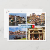 PT Ribeira - A Street in Porto - River Douro - Briefkaart (Voorkant / Achterkant)