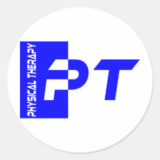 pt royal blue ronde sticker