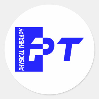 pt royal blue ronde sticker