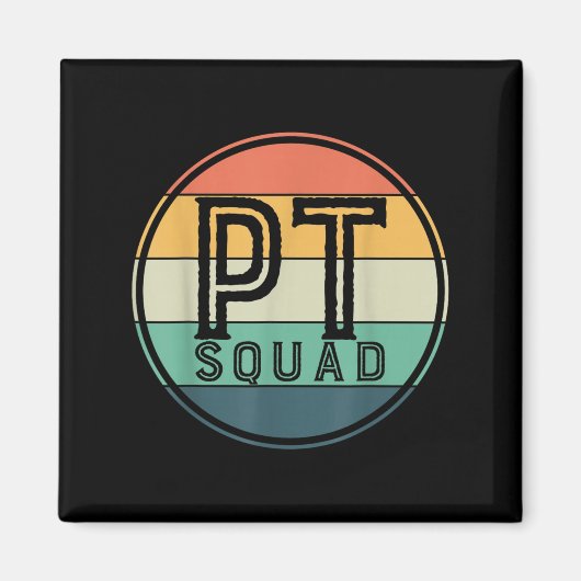 Pt Squad Retro Fysiotherapie Magneet (Voorkant)