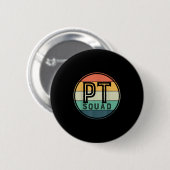 Pt Squad Retro Fysiotherapie Ronde Button 5,7 Cm (Voorkant /achterkant)