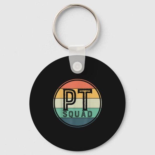 Pt Squad Retro Fysiotherapie  Sleutelhanger (Voorkant)