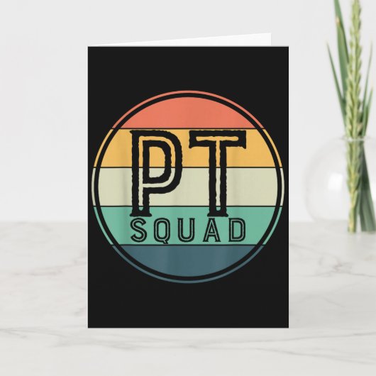 Pt Squad Retro Physical Therapy  Kaart (Voorkant)