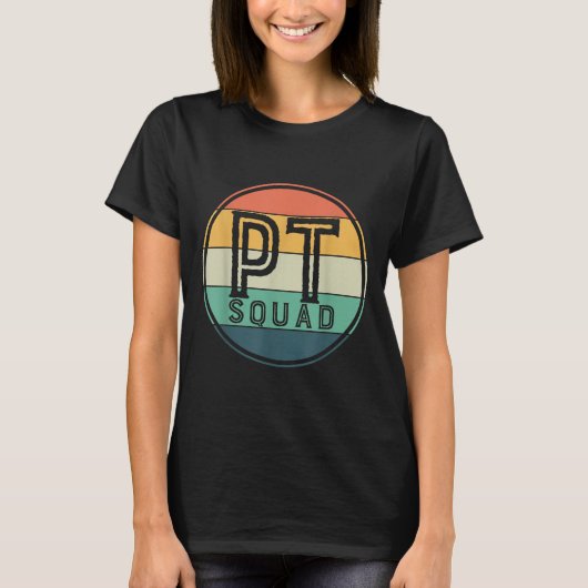 Pt Squad Retro Physical Therapy T-shirt (Voorkant)