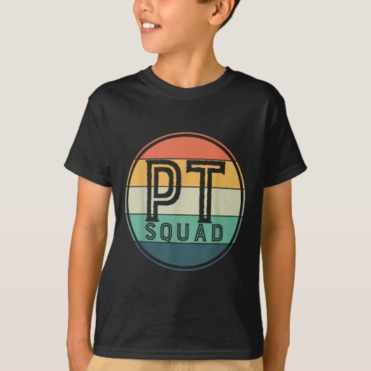 Pt Squad Retro Physical Therapy T-shirt (Voorkant)