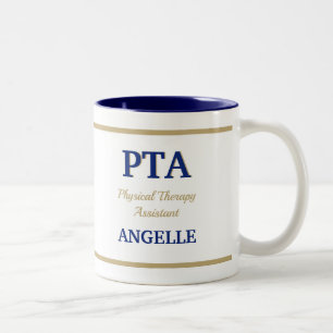 PTA (Fysiotherapie Assistent) Tweekleurige koffie Koffiemok
