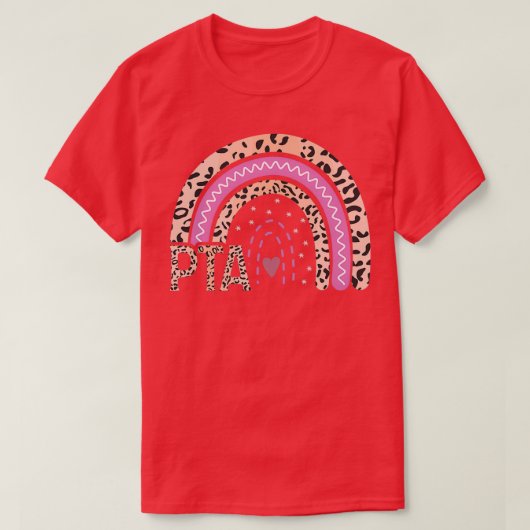 PTA Leopard Rainbow Physical Therapist Assistant R T-shirt (Design voorkant)