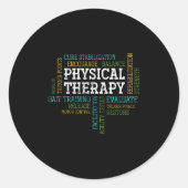 Pta Physical Motivational Therapy Gift Physical Th Ronde Sticker (Voorkant)