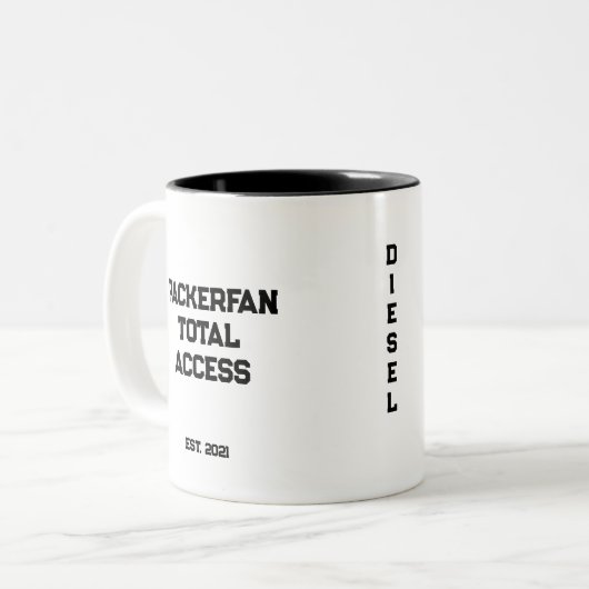 PTA Posse DIESEL koffie mok -11oz (Voorkant links)